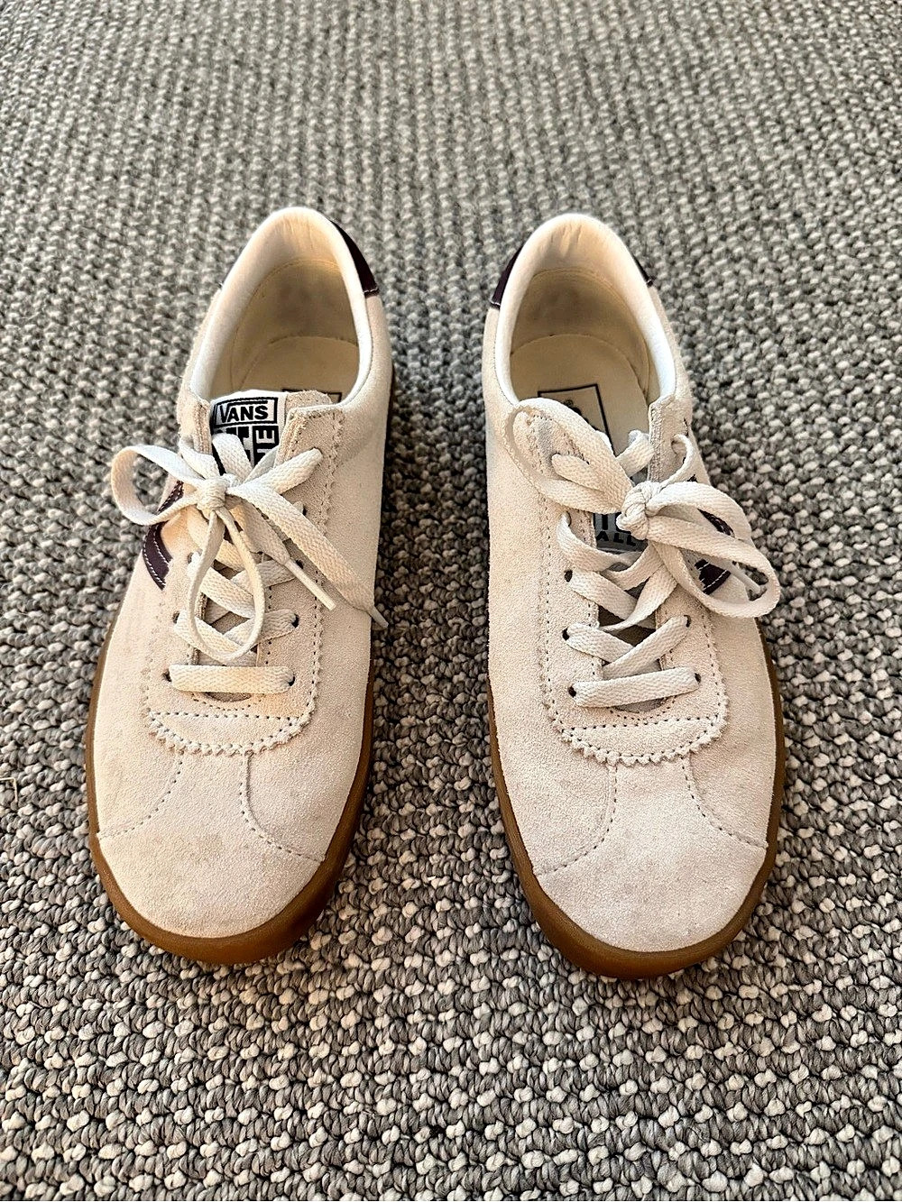 Vans Sport Low Marshmallow Port Royale Cream & Brown Sneakers